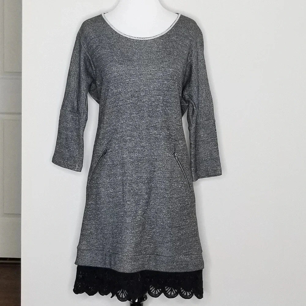 Anthropologie Dolan Fiona Gray Sweater Dress XS